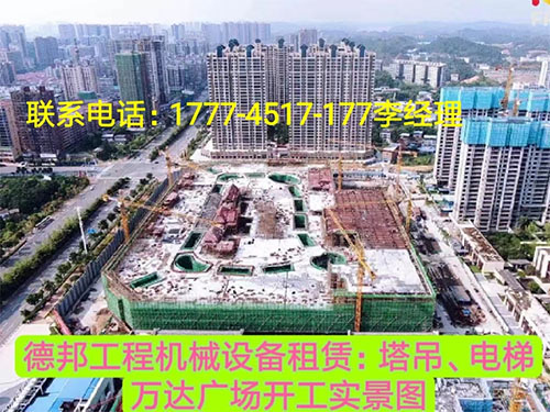 萬達(dá)廣場、岳麓青城一二三期   租賃塔吊、電梯實(shí)情